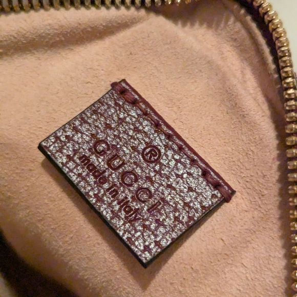 Gucci Mini Ophidia  Leather Shoulder Bag Bordeaux Red with Dustie COA EUC - Picture 11 of 15